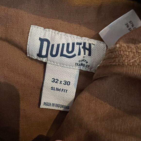 Duluth Trading Pants Mens 32 X30 Fire Hose Brown Work Canvas Work - Picture 7 of 13